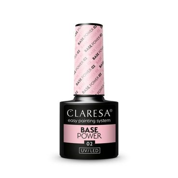 Gél lak CLARESA Power Base 2 jemný ružový odtieň 5ml